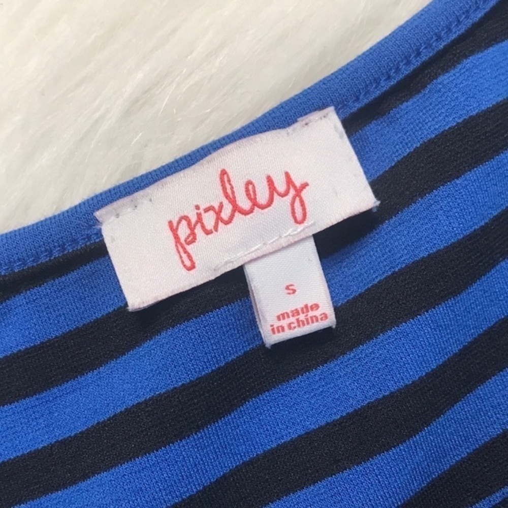 Pixley Blue & Black Striped Dress - Picture 3 of 4